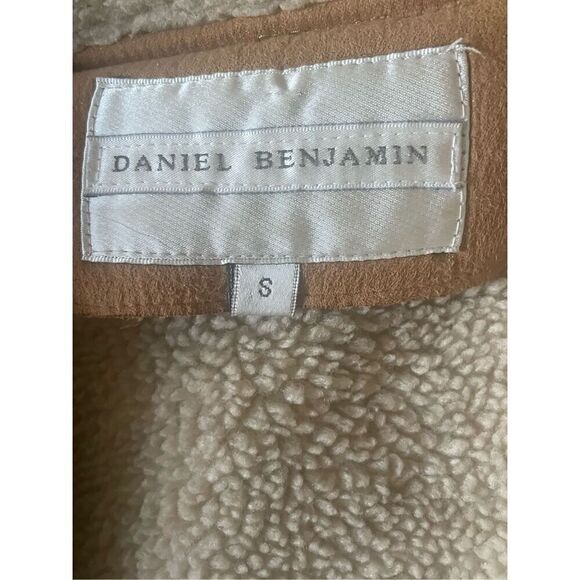Daniel Benjamin Faux Leather Sherpa Lined Embroidered Boho Style Jacket Size Sma - Picture 13 of 13